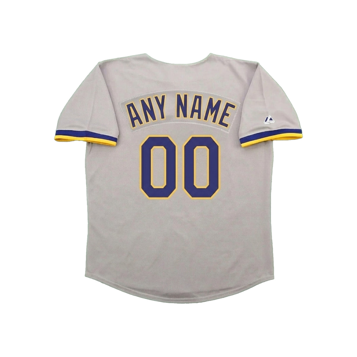 Milwaukee Brewers Grey Road Cooperstown Custom Name Number Stitched Jersey | RTJ15790