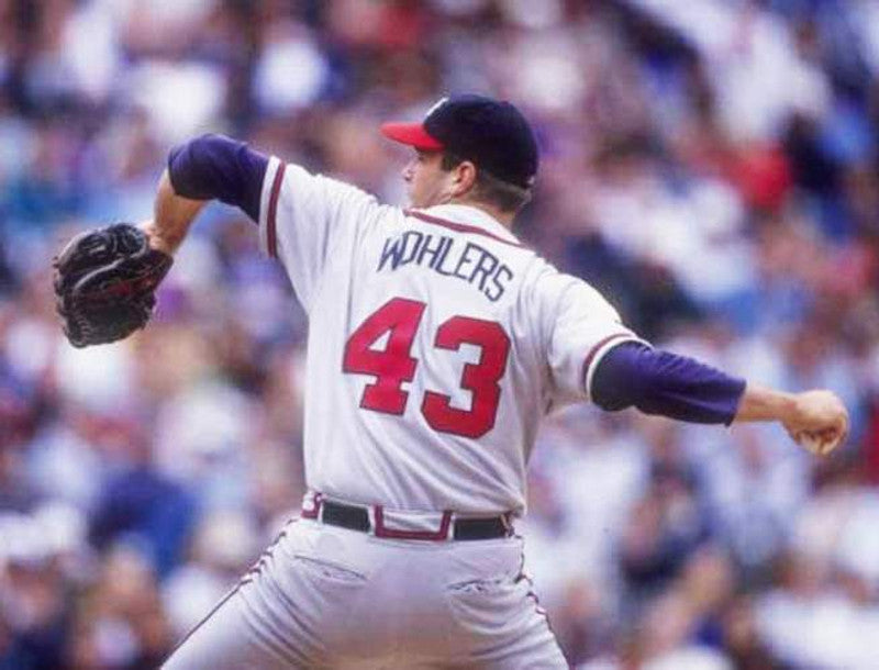 Atlanta Braves Mark Wohlers MLB jersey front view