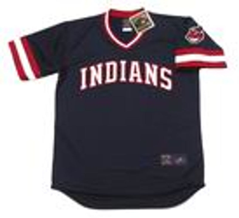 Cleveland Indians 1980s Cooperstown MLB jersey front view