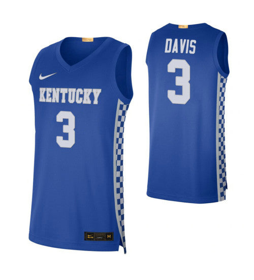 Kentucky Wildcats 23 Anthony Davis Royal College Basketball Jersey | Stitched Jersey RTJS 3613