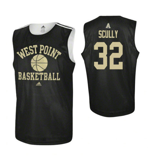 Army Black Knights 32 John Scully Practice College Basketball Jersey Black | Stitched Jersey RTJS 5424