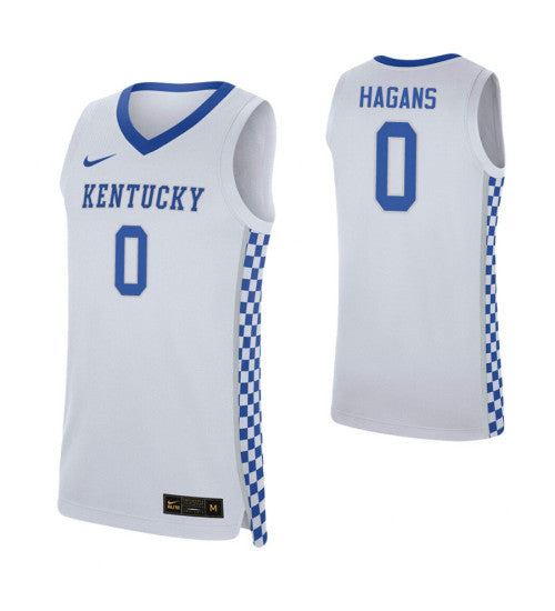 Ashton Hagans Kentucky Wildcats White College Basketball Jersey stitched basketball jersey for game day fanwear