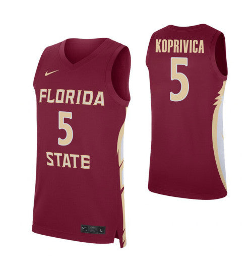 Florida State Seminoles Balsa Koprivica College Basketball Jersey Garnet stitched retro jersey