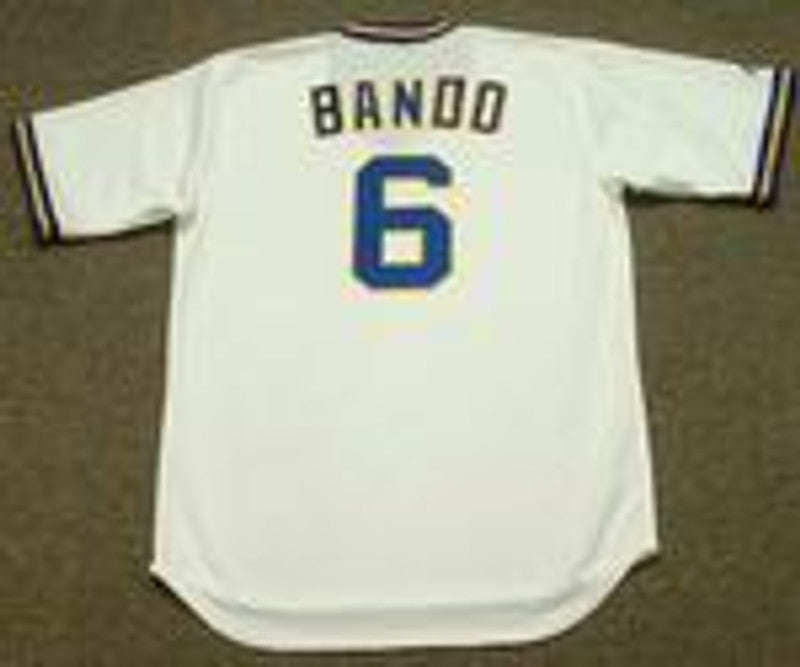 Milwaukee Brewers Sal Bando Cooperstown MLB jersey front view