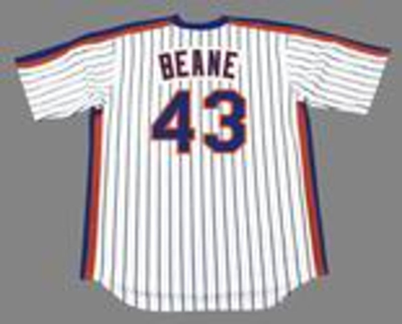 New York Mets Billy Beane Cooperstown MLB jersey front view