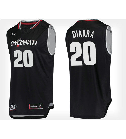 Cincinnati Bearcats 20 Mamoudou Diarra Blue Home College Basketball Jersey | Stitched Jersey RTJS 5120