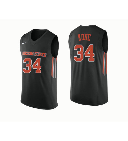 Oregon State Beavers #34 Ben Kone College Basketball Jersey Black stitched college jersey