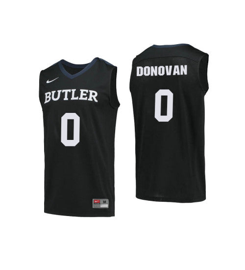 Butler Bulldogs 0 Campbell Donovan College Basketball Jersey Black | Stitched Jersey RTJS 5322