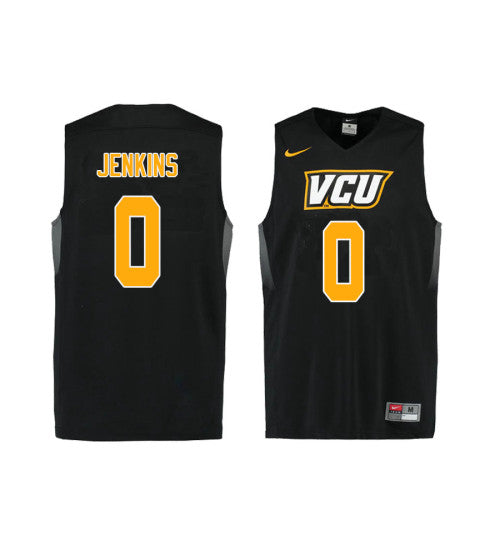 Vcu Rams 0 Deriante Jenkins College Basketball Jersey Black | Stitched Jersey RTJS 6380