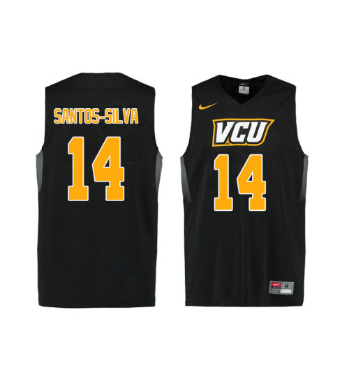 Vcu Rams 14 Marcus Santos Silva College Basketball Jersey Black | Stitched Jersey RTJS 6376
