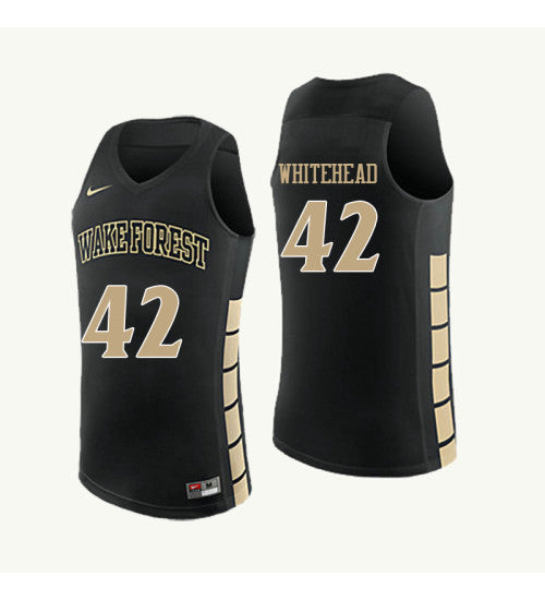 Wake Forest Demon Deacons 42 Tyra Whitehead College Basketball Jersey Black | Stitched Jersey RTJS 6151