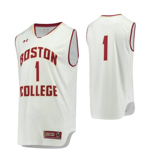 Boston College Eagles 1 Performance Basketball College Basketball Jersey White | Stitched Jersey RTJS 5352