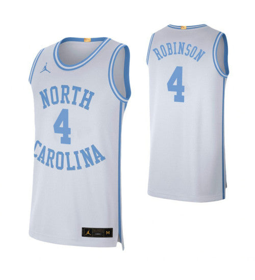 North Carolina Tar Heels 4 On Robinson White College Basketball Jersey | Stitched Jersey RTJS 8018