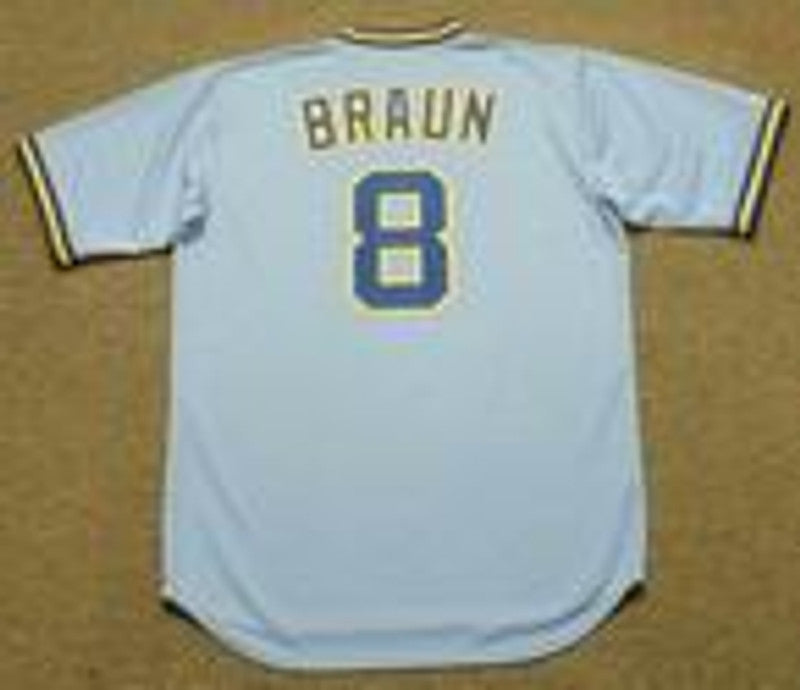 Milwaukee Brewers Ryan Braun 1980s MLB jersey front view