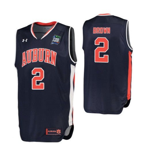 Bryce Brown Auburn Tigers Navy Final Four College Basketball Jersey | Stitched Jersey RTJS 5324