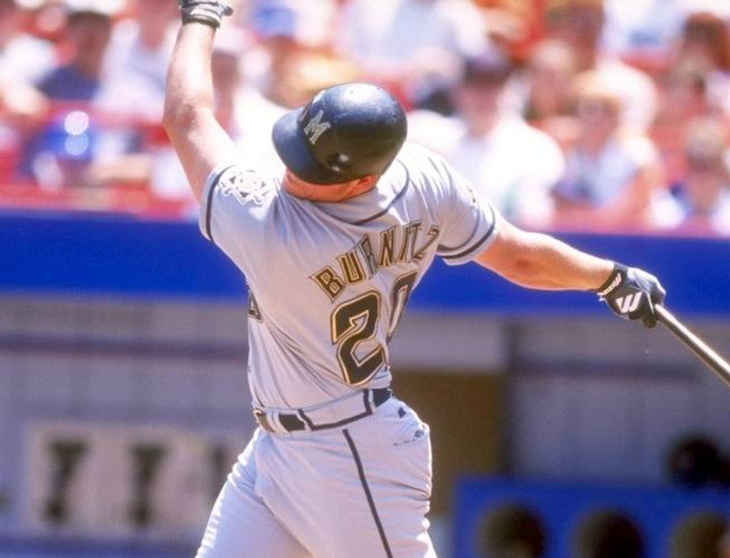 JB MB Milwaukee 1998 Away Throwback Baseball Stitched Jersey, Vintage Baseball Jersey, Retro Sewn Jersey