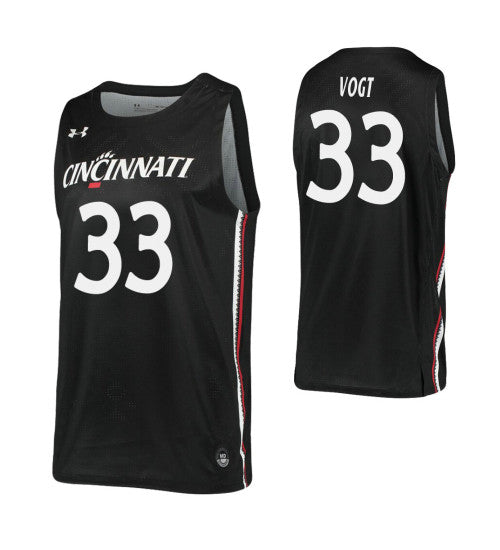 Chris Vogt College Basketball Jersey Black Cincinnati Bearcats | Stitched Jersey RTJS 5140