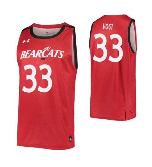 Chris Vogt College Basketball Jersey Red Cincinnati Bearcats | Stitched Jersey RTJS 5139
