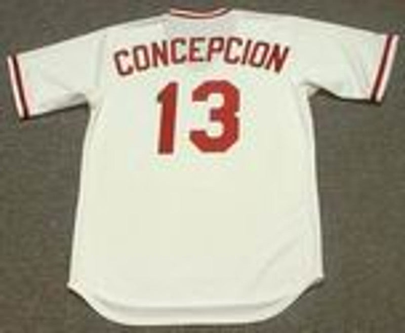 Cincinnati Reds Dave Concepcion Cooperstown MLB jersey front view