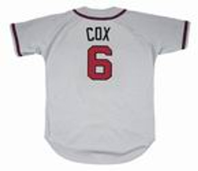 Atlanta Braves Bobby Cox MLB jersey front view