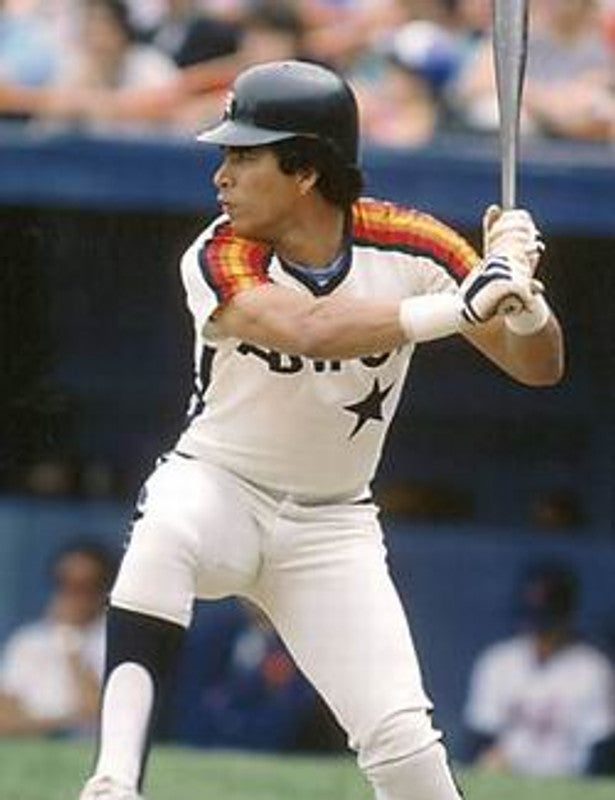 Houston Astros 1980s Cooperstown Name Number MLB jersey front view