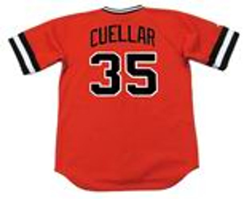 Baltimore Orioles Mike Cuellar Cooperstown MLB jersey front view