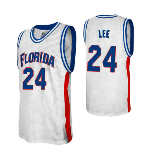 Florida Gators 24 David Lee White College Basketball Jersey stitched retro jersey