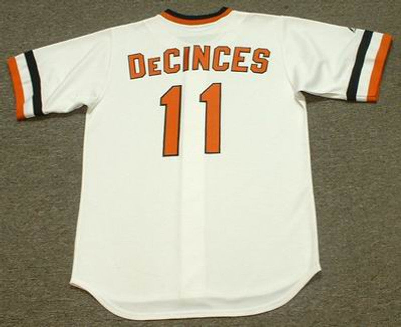 Baltimore Orioles Doug Decinces Cooperstown MLB jersey front view