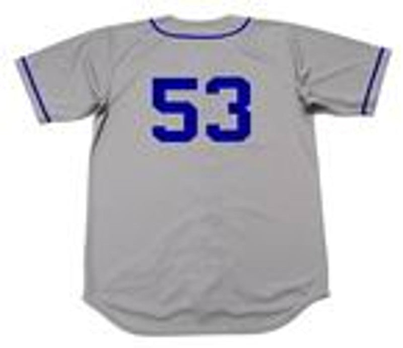 Don Drysdale Brooklyn Dodgers 1957 Cooperstown Away Baseball Stitched Jersey jersey front view