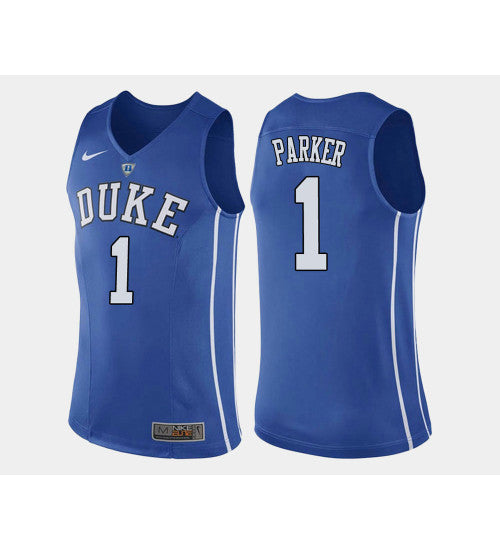 Duke Blue Devils 1 Jabari Parker Blue Home College Basketball Jersey 1022 stitched basketball jersey for game day fanwear