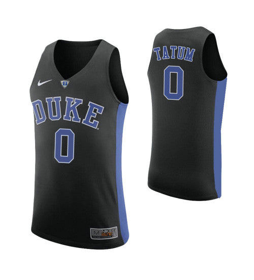 Duke Blue Devils 0 Jayson Tatum College Basketball Jersey Black | Stitched Jersey RTJS 4854