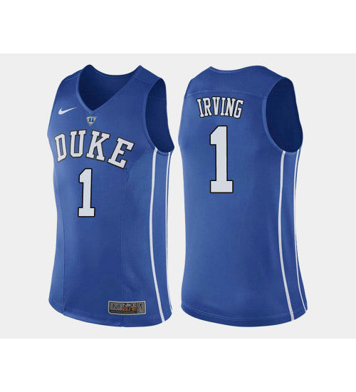 Duke Blue Devils 1 Kyrie Irving Blue Home College Basketball Jersey | Stitched Jersey RTJS 4834