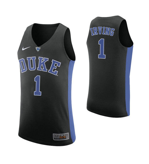 Duke Blue Devils 1 Kyrie Irving College Basketball Jersey Black stitched basketball jersey for game day fanwear