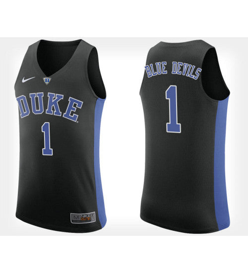 Duke Blue Devils No 1 Black Alternate College Basketball Jersey | Stitched Jersey RTJS 4634