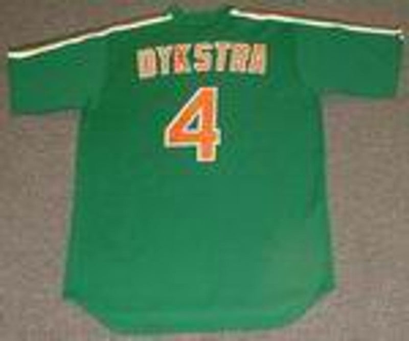 New York Mets Lenny Dykstra Cooperstown St Pattys MLB jersey front view