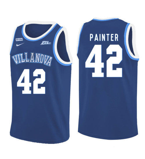 Villanova Wildcats 42 Dylan Painter College Basketball Jersey Blue 5472 | Stitched Jersey RTJS 6276