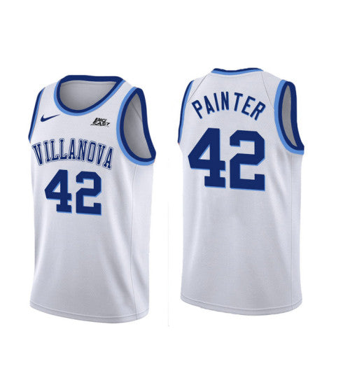 Villanova Wildcats Dylan Painter 11233 #42 White stitched throwback college basketball jersey