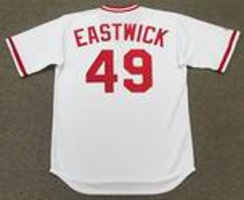 Cincinnati Reds Rawly Eastwick Cooperstown MLB jersey front view