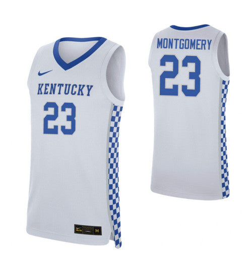 Ej Montgomery Kentucky Wildcats White College Basketball Jersey | Stitched Jersey RTJS 4624