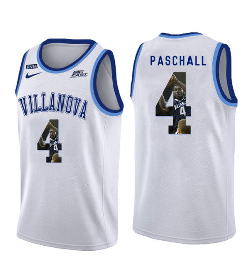 Villanova Wildcats Eric Paschall 11226 #4 White stitched throwback college basketball jersey