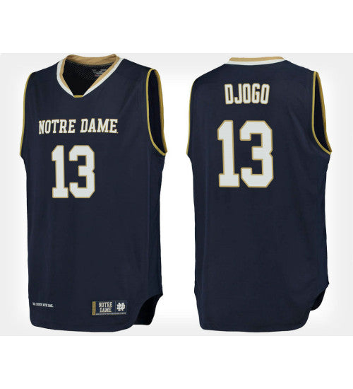 Notre Dame Fighting Irish #13 Nikola Djogo Navy Home College Basketball Jersey stitched college jersey