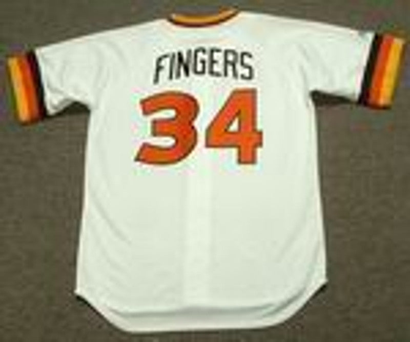 San Diego Padres Rollie Fingers Cooperstown MLB jersey front view