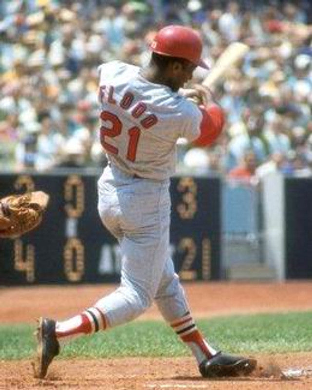 Curt Flood St Louis Cardinals 1967 Cooperstown Throwback Away Stitched Jersey jersey front view
