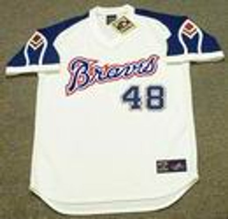 Atlanta Braves Ralph Garr Cooperstown MLB jersey front view