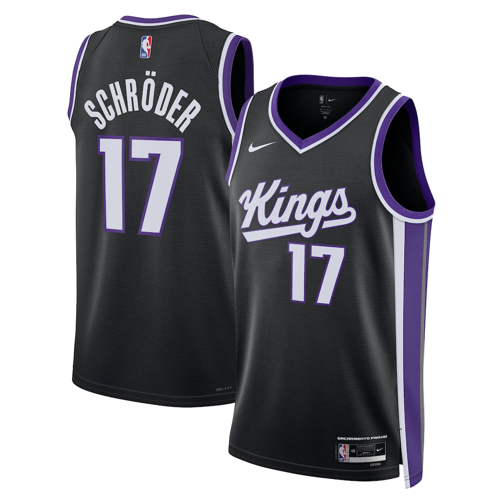 Sacramento Kings Dennis Schrder NBA jersey front view