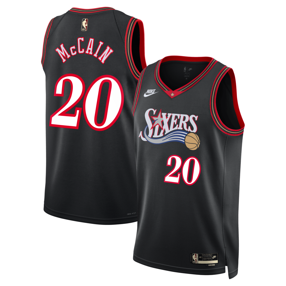 Philadelphia 76ers Jared McCain NBA jersey front view