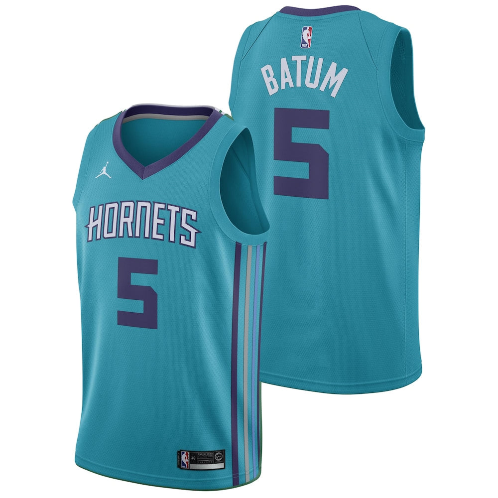 Charlotte Hornets Nicolas Batum NBA jersey front view