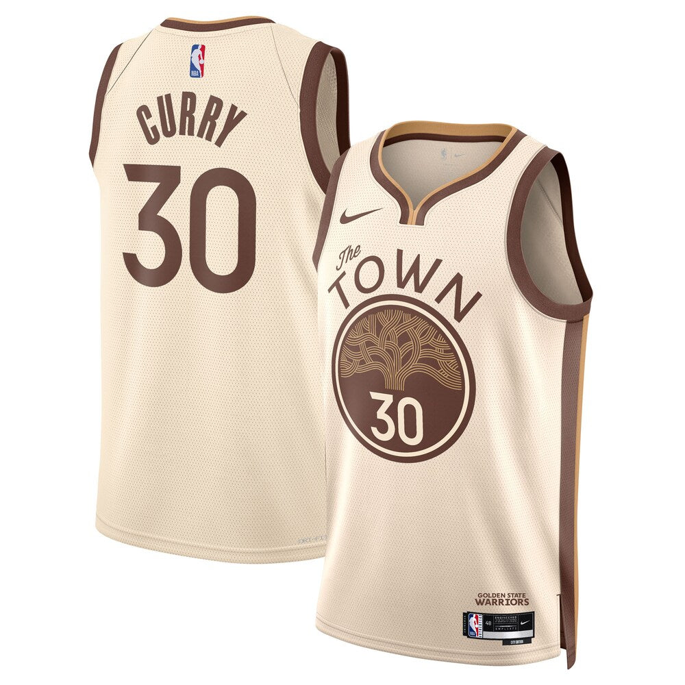 Golden State Warriors Stephen Curry NBA jersey front view