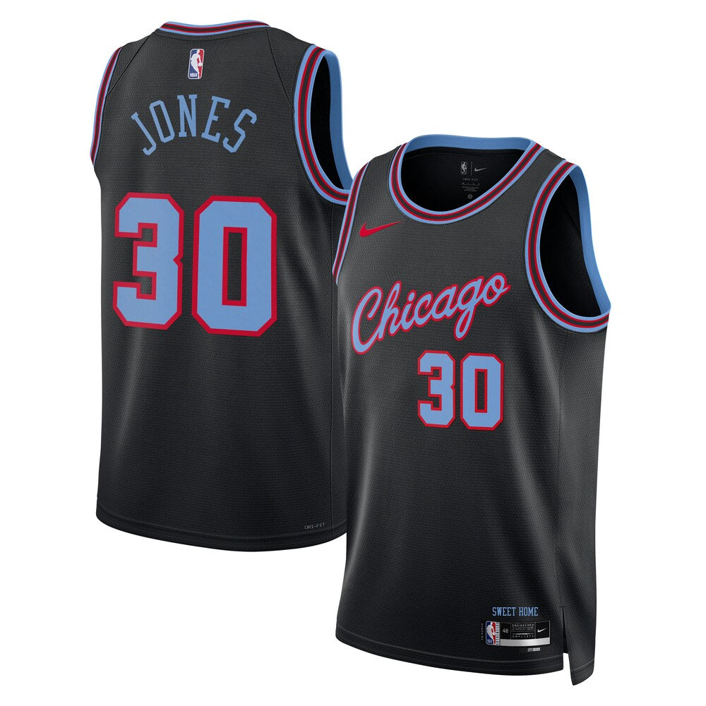 Chicago Bulls Tre Jones NBA jersey front view