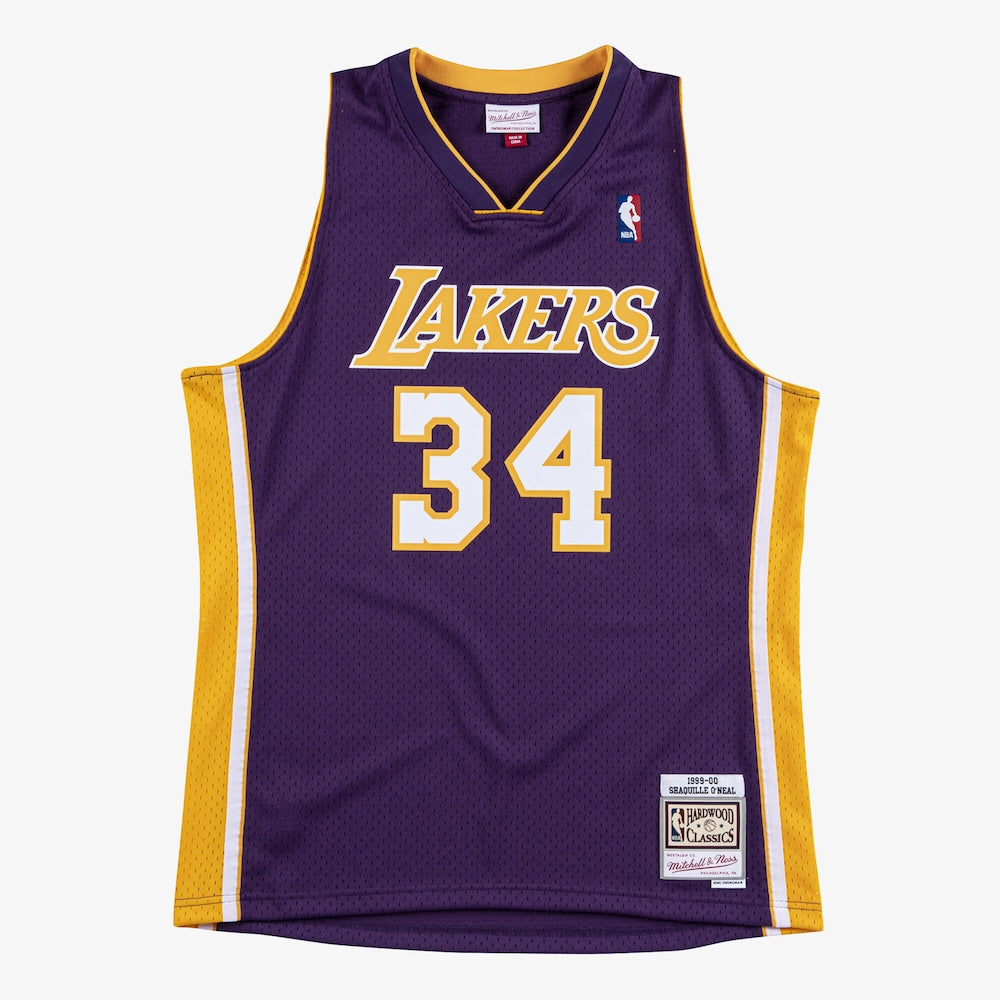 Los Angeles Lakers Shaquille O'Neal NBA jersey front view